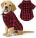 Camisa a cuadros para perro, traje de perro de búfalo rojo - Quierox - Tienda Online
