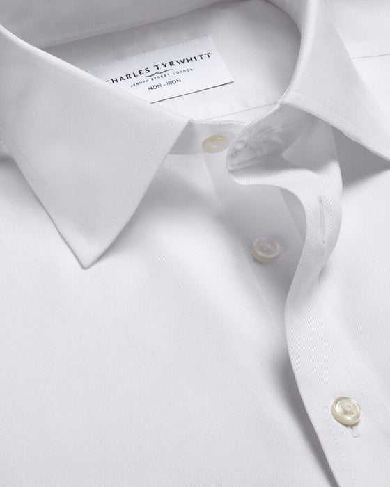 Camisa de sarga blanca que no necesita planchado - Quierox - Tienda Online