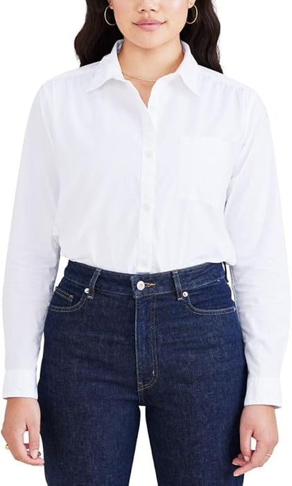 Camisa Dockers Regular Favorite de manga larga con cuello para mujer - Quierox - Tienda Online