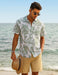 Camisa hawaiana para hombre de manga corta con botones - Quierox - Tienda Online