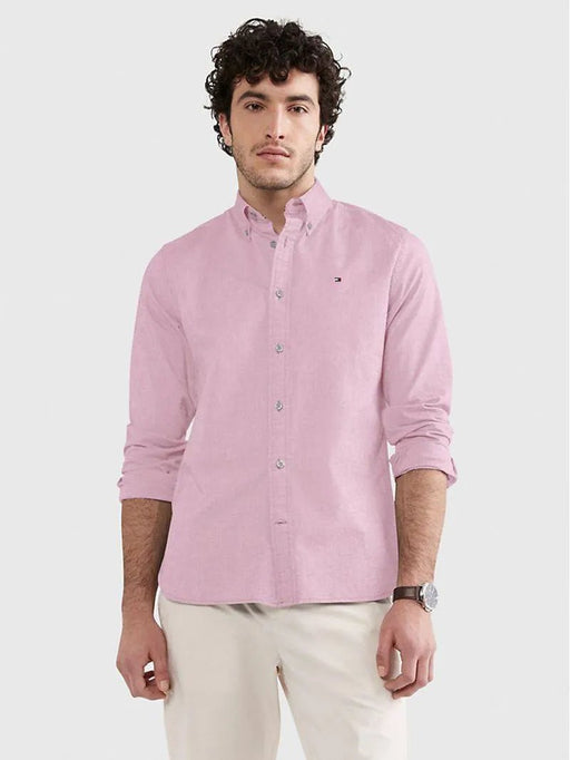 Camisa Tommy Stretch Og Oxford de manga larga para hombre - Quierox - Tienda Online