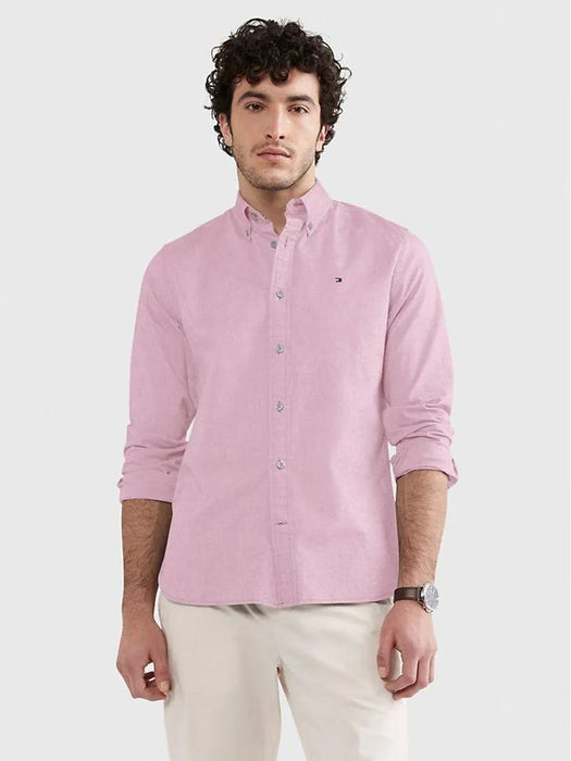 Camisa Tommy Stretch Og Oxford de manga larga para hombre - Quierox - Tienda Online