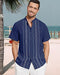 Camisas de guayabera cubana para hombre, manga corta, casual, con botones, para playa - Quierox - Tienda Online