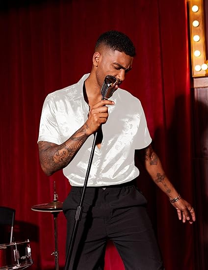 Camisas de jacquard de verano para hombre, manga corta - Quierox - Tienda Online