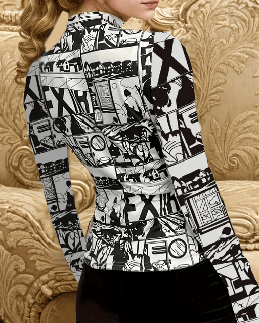 Camiseta casual versátil estampada - Quierox - Tienda Online