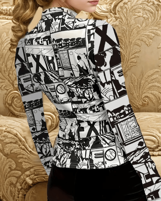 Camiseta casual versátil estampada - Quierox - Tienda Online