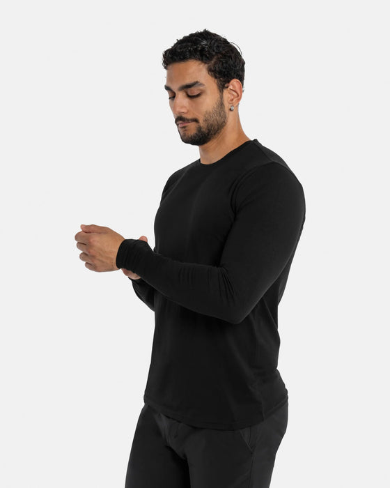 Camiseta clásica de manga larga y cuello redondo para hombre de X RAY - Quierox - Tienda Online