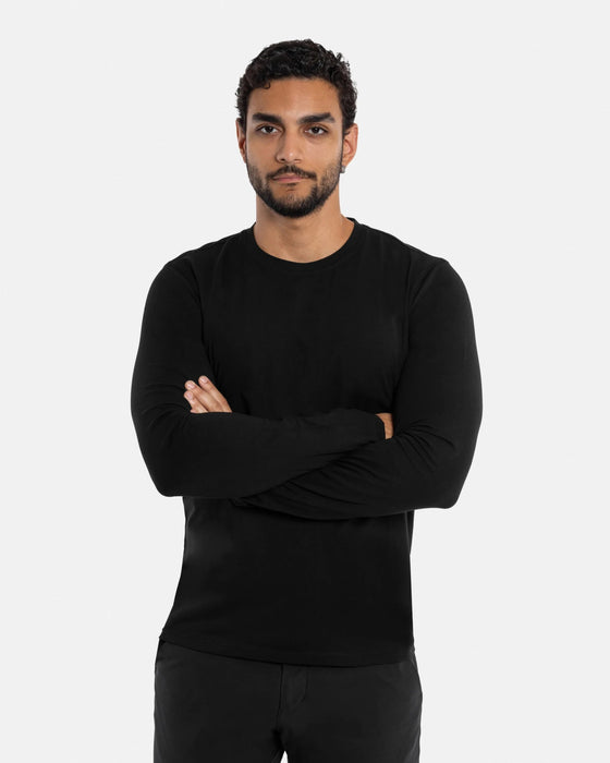 Camiseta clásica de manga larga y cuello redondo para hombre de X RAY - Quierox - Tienda Online