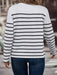 Camiseta con estampado de rayas con botones - Quierox - Tienda Online