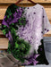 Camiseta con estampado floral blusa informal de manga corta - Quierox - Tienda Online