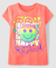 Camiseta con gráfico feliz para niñas - orange - Quierox - Tienda Online