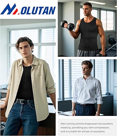 Camiseta de compresión para hombre, chaleco moldeador de cuerpo, sin mangas - Quierox - Tienda Online