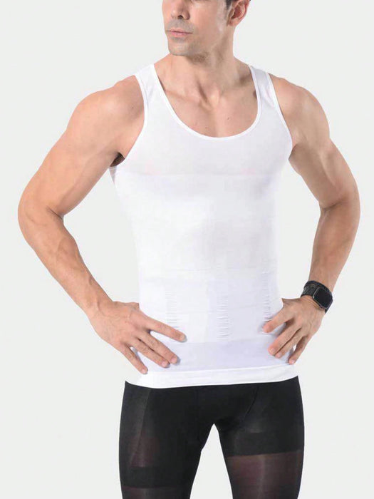 Camiseta de compresión para hombre, moldeador de cuerpo, control de abdomen - Quierox - Tienda Online