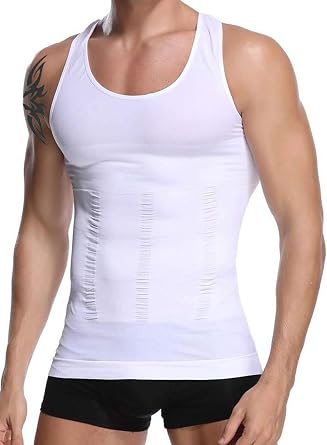 Camiseta de compresión para hombre, moldeador de cuerpo, control de abdomen - Quierox - Tienda Online
