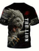 Camiseta de Hombre con Gráfico de León - Impresión Digital 3D - Quierox - Tienda Online