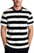 Camiseta de manga corta a rayas para hombre - Quierox - Tienda Online