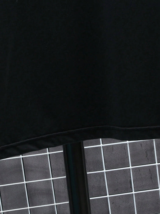Camiseta de manga corta casual para hombres con estampado de letras de ajedrez - Quierox - Tienda Online