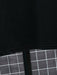 Camiseta de manga corta casual para hombres con estampado de letras de ajedrez - Quierox - Tienda Online