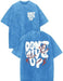 Camiseta de manga corta con estampado de letras para hombres - Quierox - Tienda Online