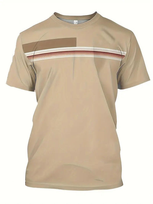Camiseta de manga corta de verano para hombre, cómoda y transpirable - Quierox - Tienda Online