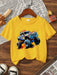 Camiseta de manga corta para bebé niño con estampado divertido de salpicaduras - Quierox - Tienda Online