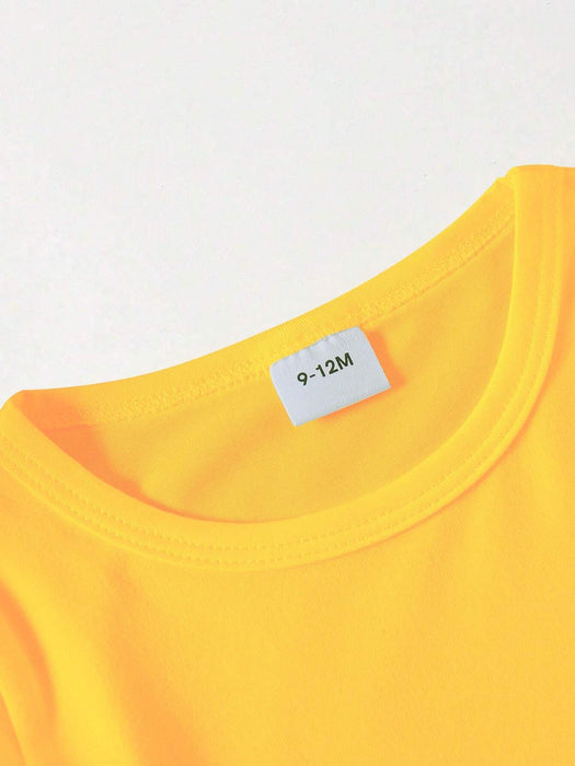 Camiseta de manga corta para bebé niño con estampado divertido de salpicaduras - Quierox - Tienda Online