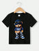 Camiseta de Manga Corta para Niños con Diseño de Oso Lindo - Cuello Redondo - Quierox - Tienda Online