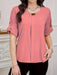 Camiseta de Mujer de Moda en Color Sólido con Detalle de Botones - Quierox - Tienda Online