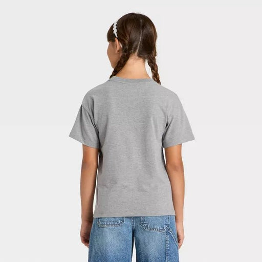 Camiseta estampada extragrande de manga corta "Ballet" para niña - Cat & Jack™ Gris jaspeado - Quierox - Tienda Online