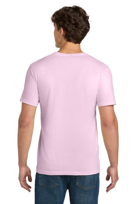 Camiseta Gildan manga corta con cuello redondo - rosado claro - Quierox - Tienda Online
