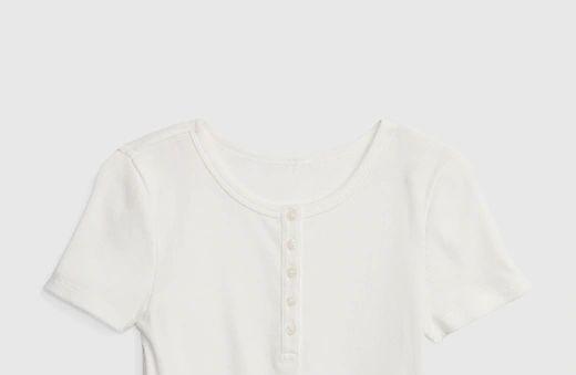 Camiseta henley de canalé para niños - Quierox - Tienda Online