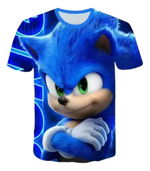 Camiseta Infantil Sonic Exclusivo de Manga Corta - Quierox - Tienda Online