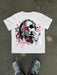 Camiseta informal de manga corta y estampado gráfico para niña - Quierox - Tienda Online