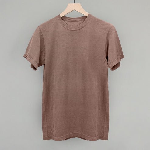 Camiseta manga corta confort en color café esprés, para hombre - Quierox - Tienda Online