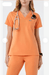 Camiseta medica para mujeres Figs Shaka Naranja - Quierox - Tienda Online