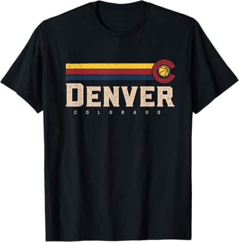 Camiseta Negra clásica Sunset Denver Colorado - Quierox - Tienda Online