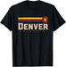 Camiseta Negra clásica Sunset Denver Colorado - Quierox - Tienda Online