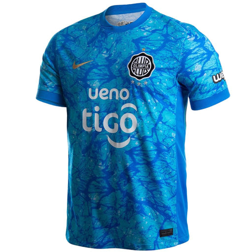 Camiseta Olímpia Tercera 2025 Nike Azul Aficionado Hombre - Quierox - Tienda Online