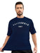 Camiseta oversize de algodón con cuello redondo y estampado tipográfico - Quierox - Tienda Online