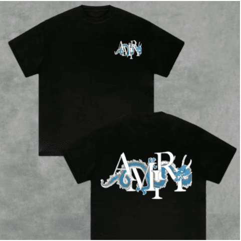 Camiseta para hombre de algodón, con estampado digital de doble cara y estampado de dragón - Quierox - Tienda Online