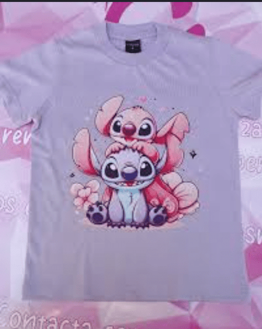 Camiseta para niña, estampado de Lilo & Stitch - Quierox - Tienda Online