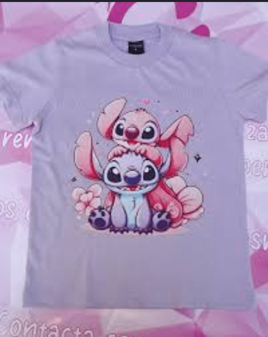 Camiseta para niña, estampado de Lilo & Stitch - Quierox - Tienda Online