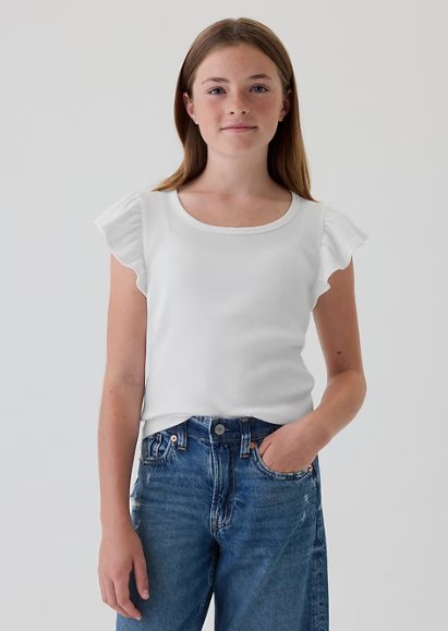 Camiseta para niñas Rib Flutter - Quierox - Tienda Online