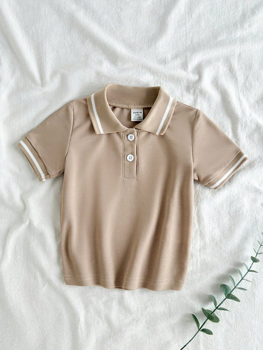 Camiseta polo de manga corta para bebé niño de Vintaside Kids, estilo casual y sencillo. - Quierox - Tienda Online