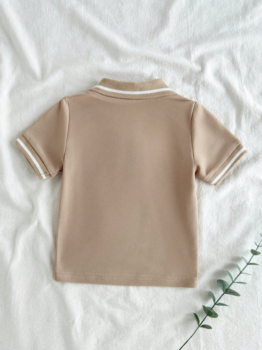 Camiseta polo de manga corta para bebé niño de Vintaside Kids, estilo casual y sencillo. - Quierox - Tienda Online