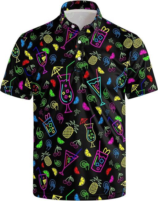 Camiseta polo de manga corta para hombre estilo retro años 80 y 90 - Quierox - Tienda Online