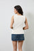Camiseta sin mangas asimétrica con botones y abertura lateral para mujer - Quierox - Tienda Online