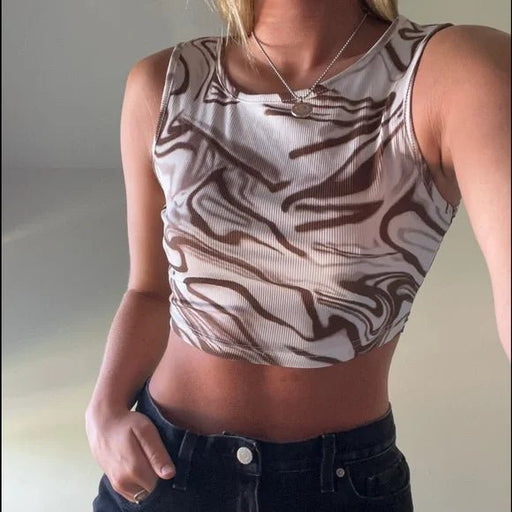 Camiseta sin mangas con remolino - Quierox - Tienda Online