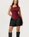 Camiseta sin mangas fruncida - Quierox - Tienda Online