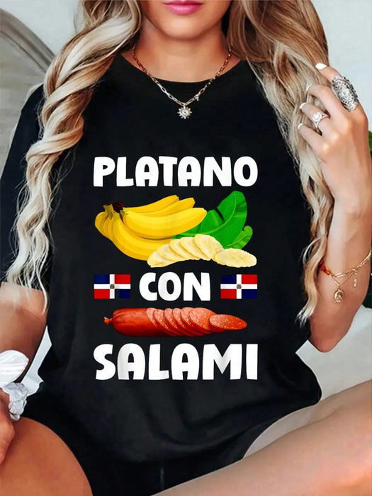 Camiseta Vintage Dominicana de Mangú y Salami - Quierox - Tienda Online